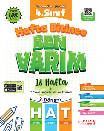 resm PALME 4.SINIF HAFTA BİTİNCE BEN VARIM (18 HAFTA) (2.DÖNEM)
