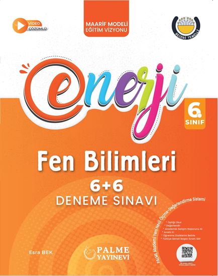 resm PALME 6.SINIF ENERJİ 6+6 FEN BİLİMLERİ DENEME SINAVI *YENİ*