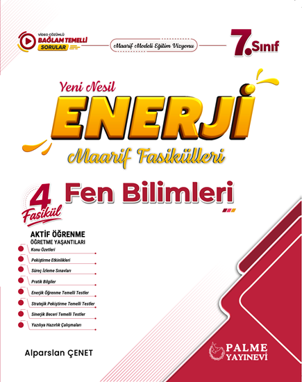resm Palme 7.Sınıf Enerji Fen Bilimleri Yeni Nesil Maarif Fasikülleri (4 Fasikül)