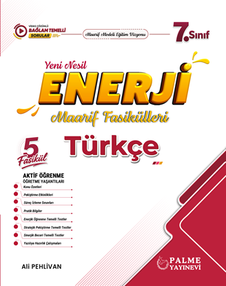 Resim Palme 7.Sınıf Enerji Türkçe Yeni Nesil Maarif Fasikülleri (5 Fasikül)